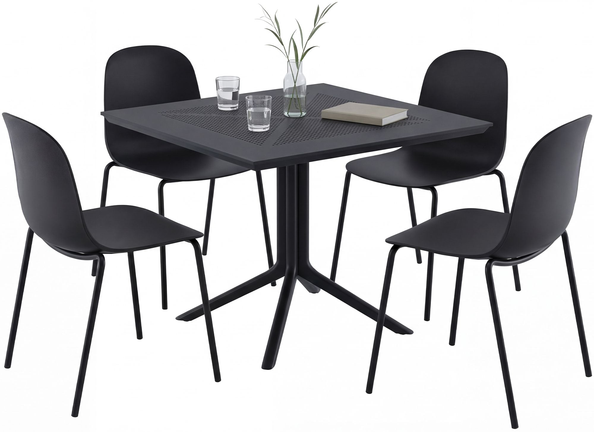 Gartenmöbel-Set Zeron mit 4 Stühlen Secundaire afbeelding