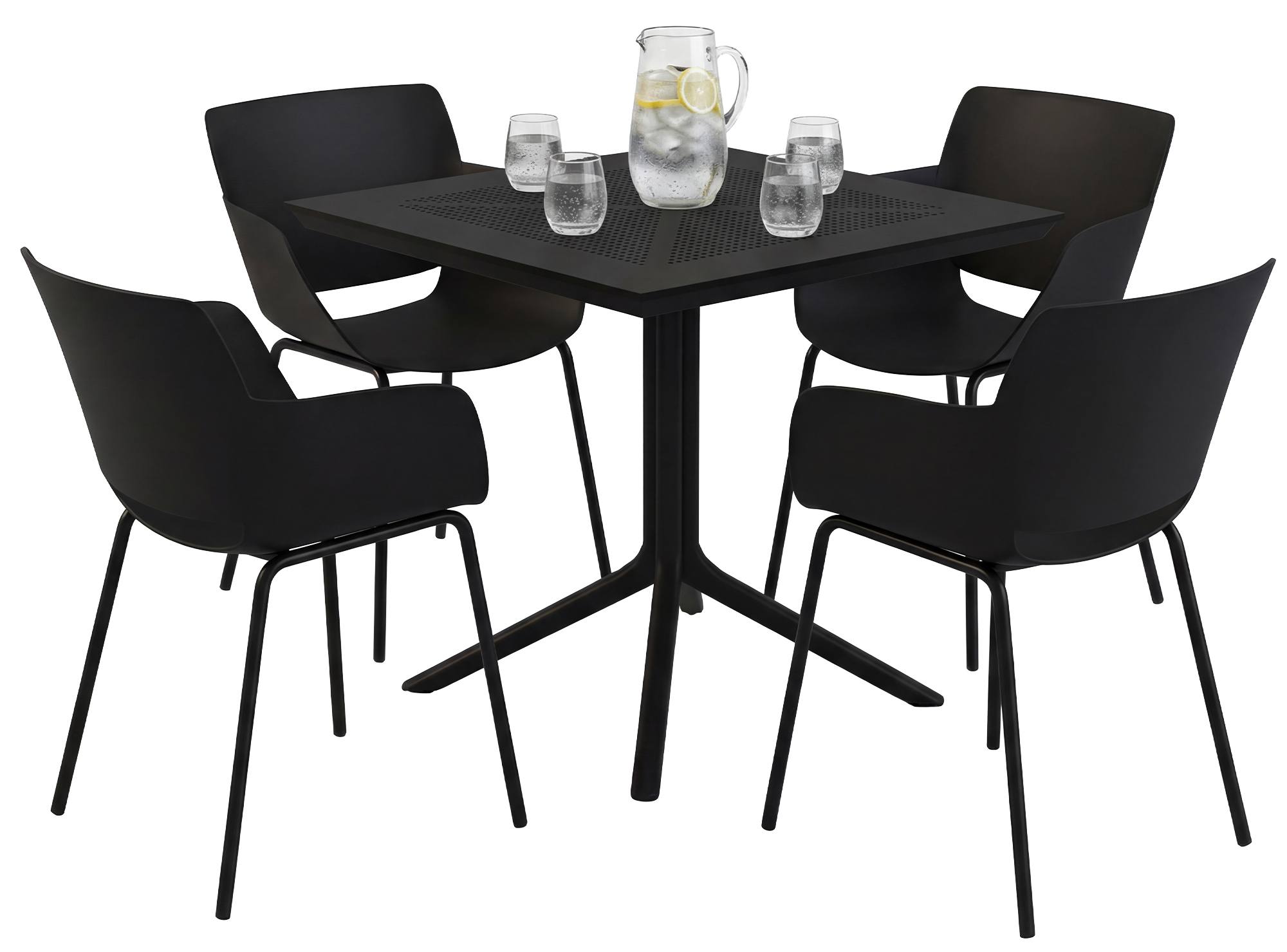Gartenmöbel-Set Lirra mit 4 Stühlen Secundaire afbeelding