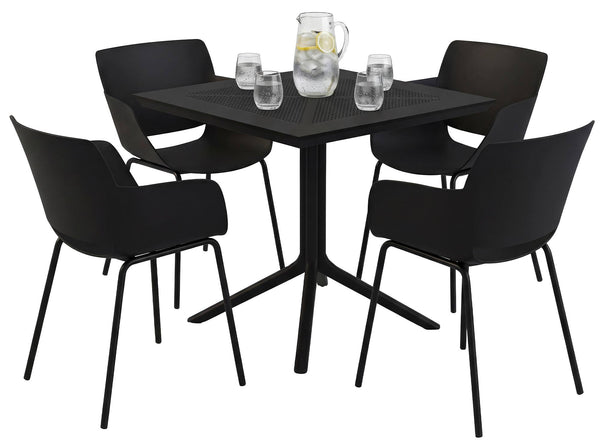 Gartenmöbel-Set Lirra mit 4 Stühlen