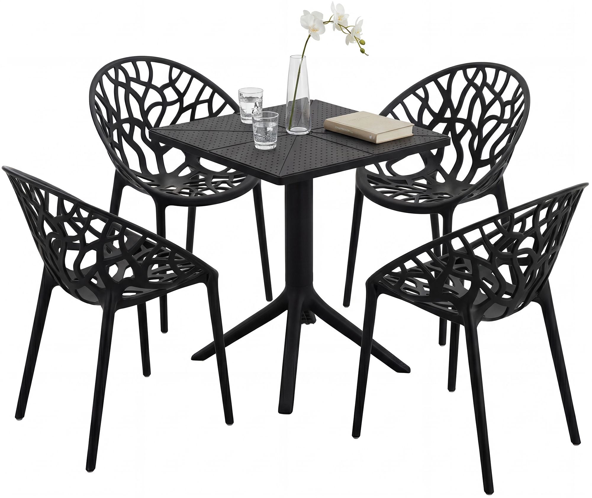 Gartenmöbel-Set Neriva mit 4 Stühlen Secundaire afbeelding