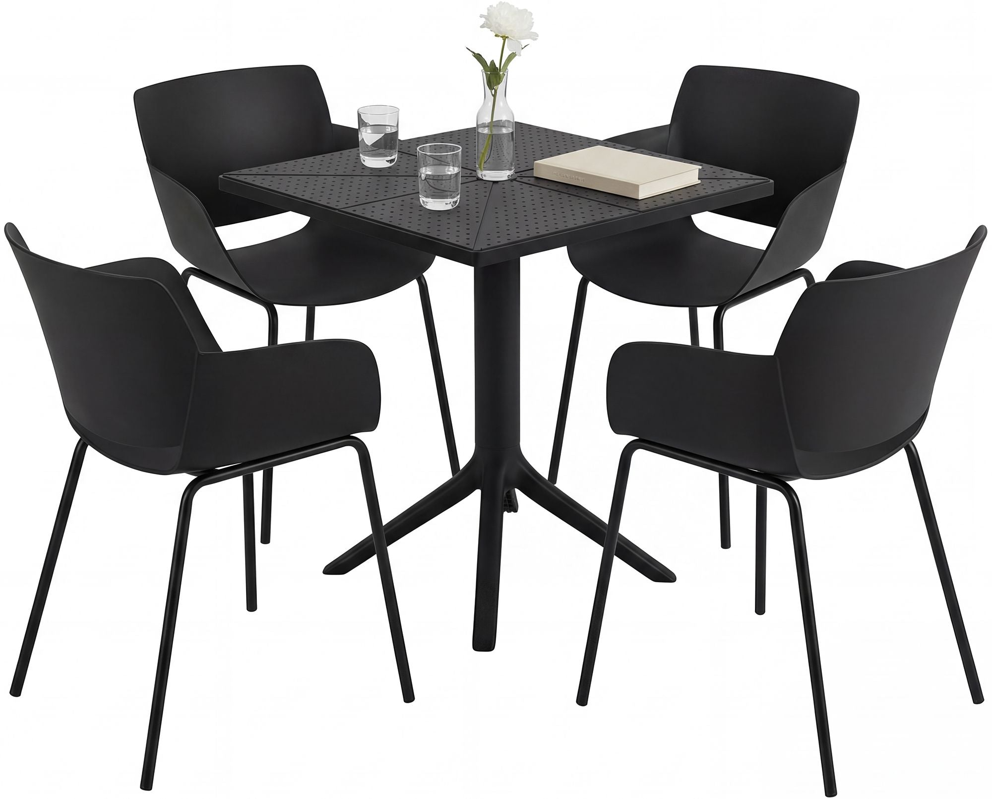 Gartenmöbel-Set Norva mit 4 Stühlen Secundaire afbeelding
