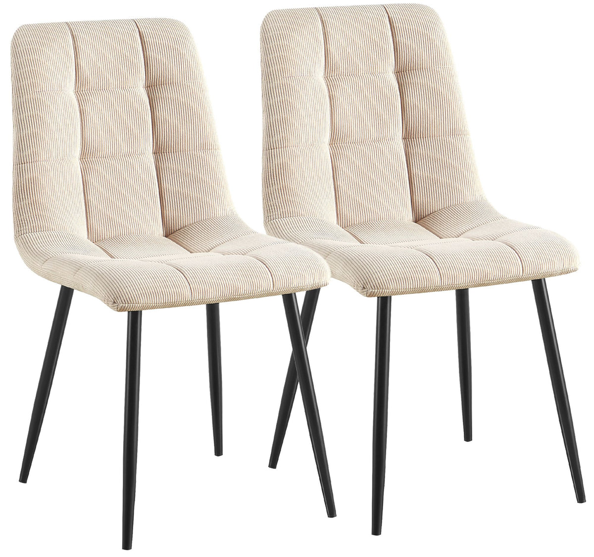 2er Set Esszimmerstühle Antibes Cord Hauptbild