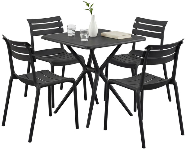 Gartenmöbel-Set Vela mit 4 Stühlen