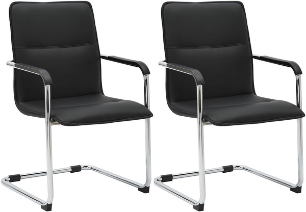 2er Set Freischwinger Seattle Kunstleder