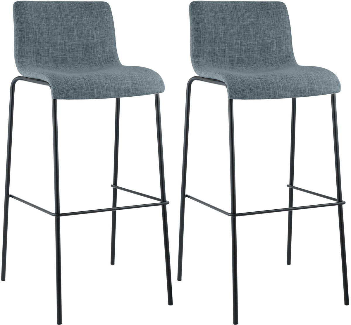 2er Set Barhocker Hover Stoff Vierfußgestell Hauptbild
