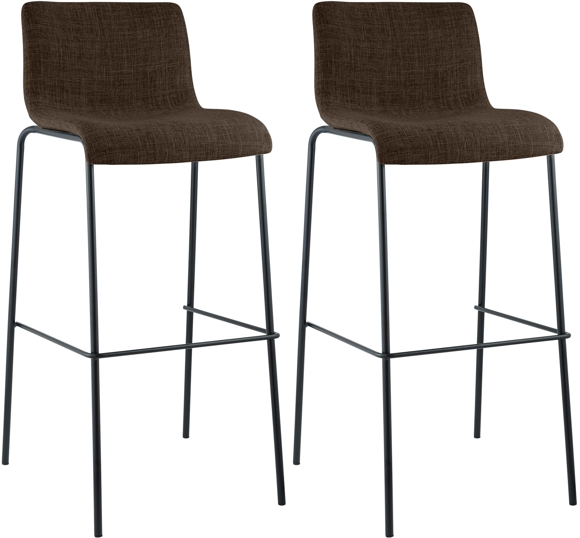 2er Set Barhocker Hover Stoff Vierfußgestell Zweitbild