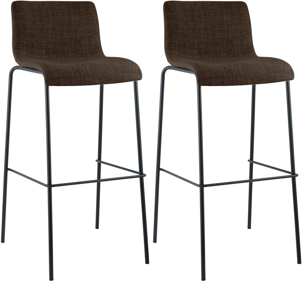 2er Set Barhocker Hover Stoff Vierfußgestell