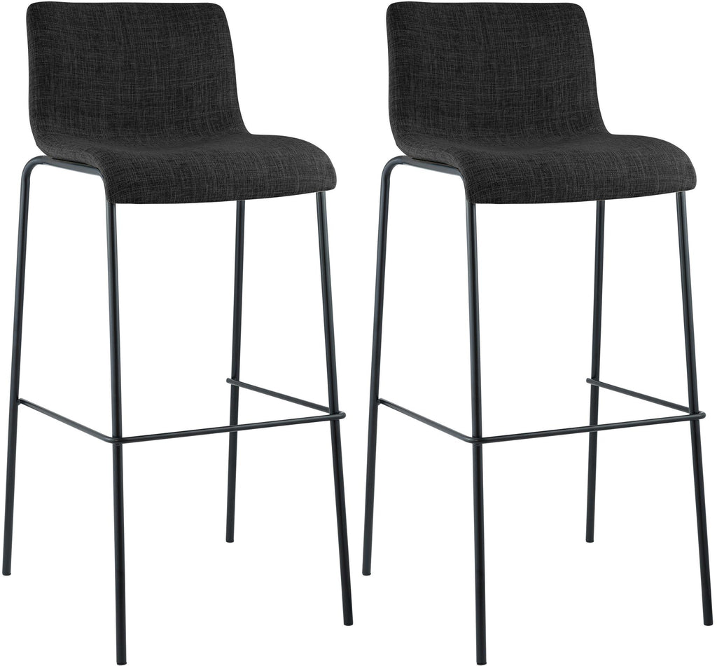 2er Set Barhocker Hover Stoff Vierfußgestell