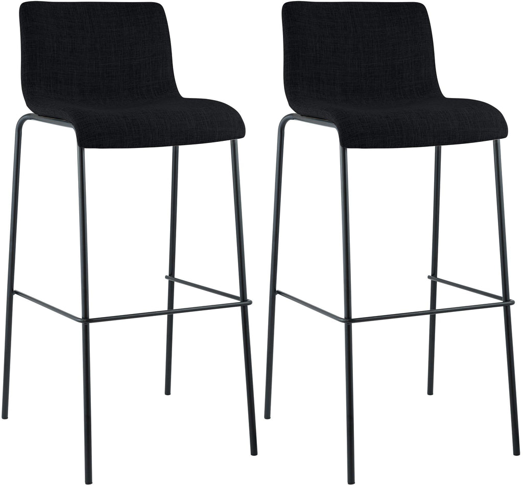 2er Set Barhocker Hover Stoff Vierfußgestell