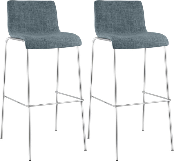 2er Set Barhocker Hover Stoff Vierfußgestell