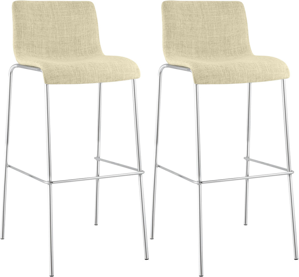 2er Set Barhocker Hover Stoff Vierfußgestell