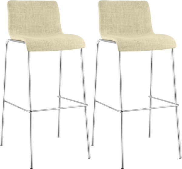 2er Set Barhocker Hover Stoff Vierfußgestell
