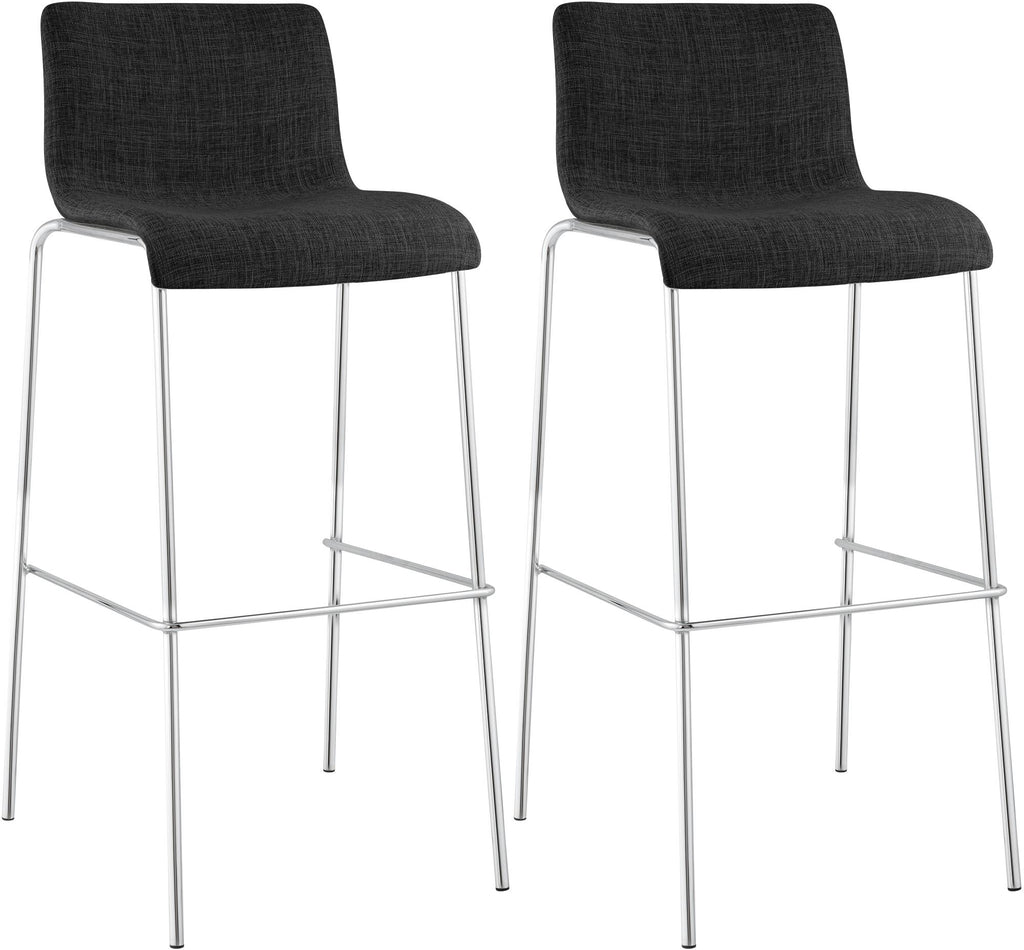 2er Set Barhocker Hover Stoff Vierfußgestell