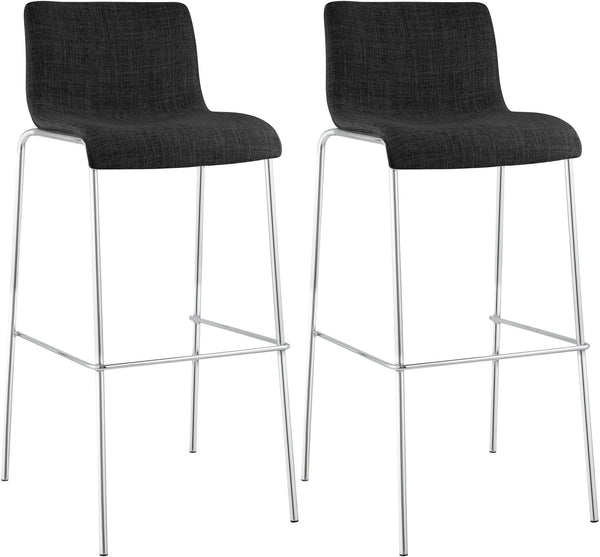 2er Set Barhocker Hover Stoff Vierfußgestell