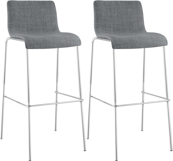 2er Set Barhocker Hover Stoff Vierfußgestell