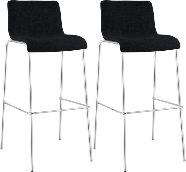 2er Set Barhocker Hover Stoff Vierfußgestell