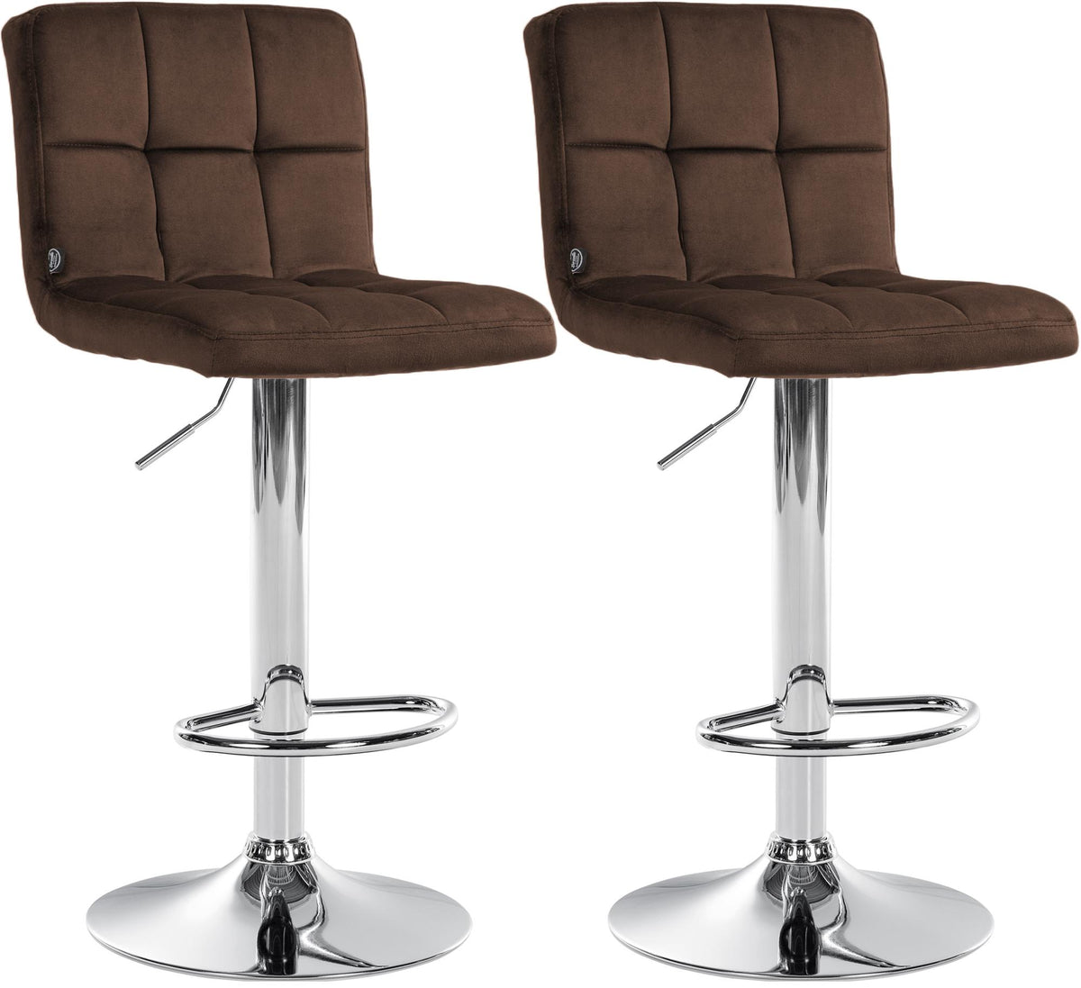 2er Set Barhocker Peru Samt Hauptbild