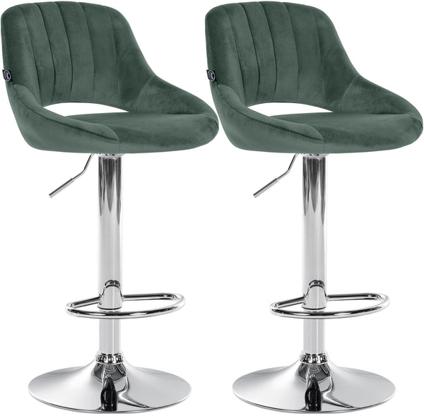 2er Set Barhocker Milet Samt