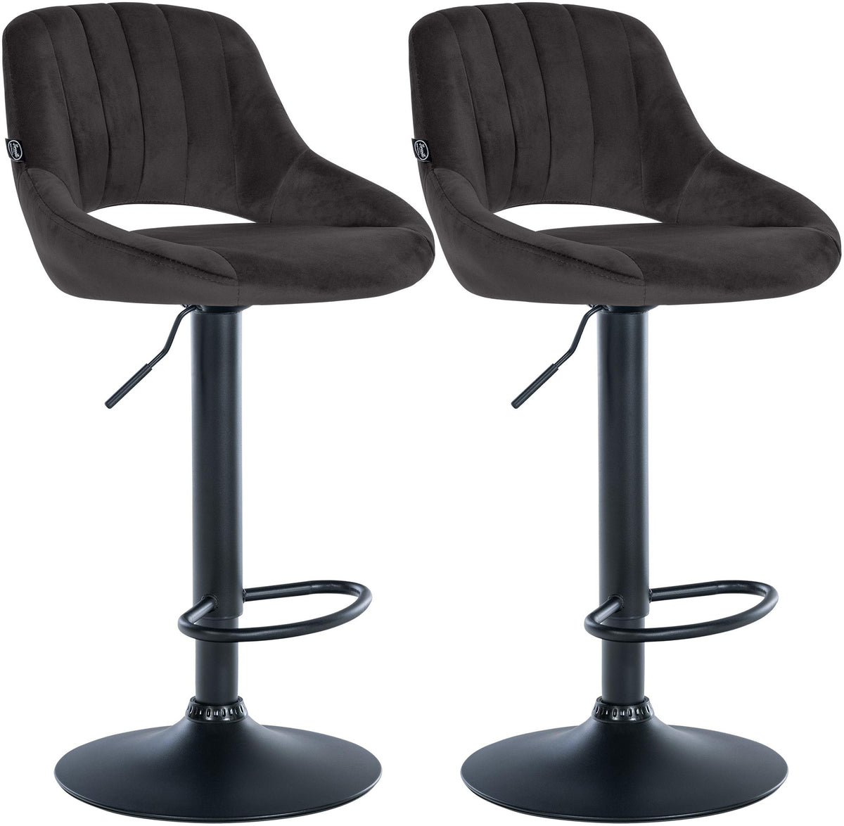2er Set Barhocker Milet Samt