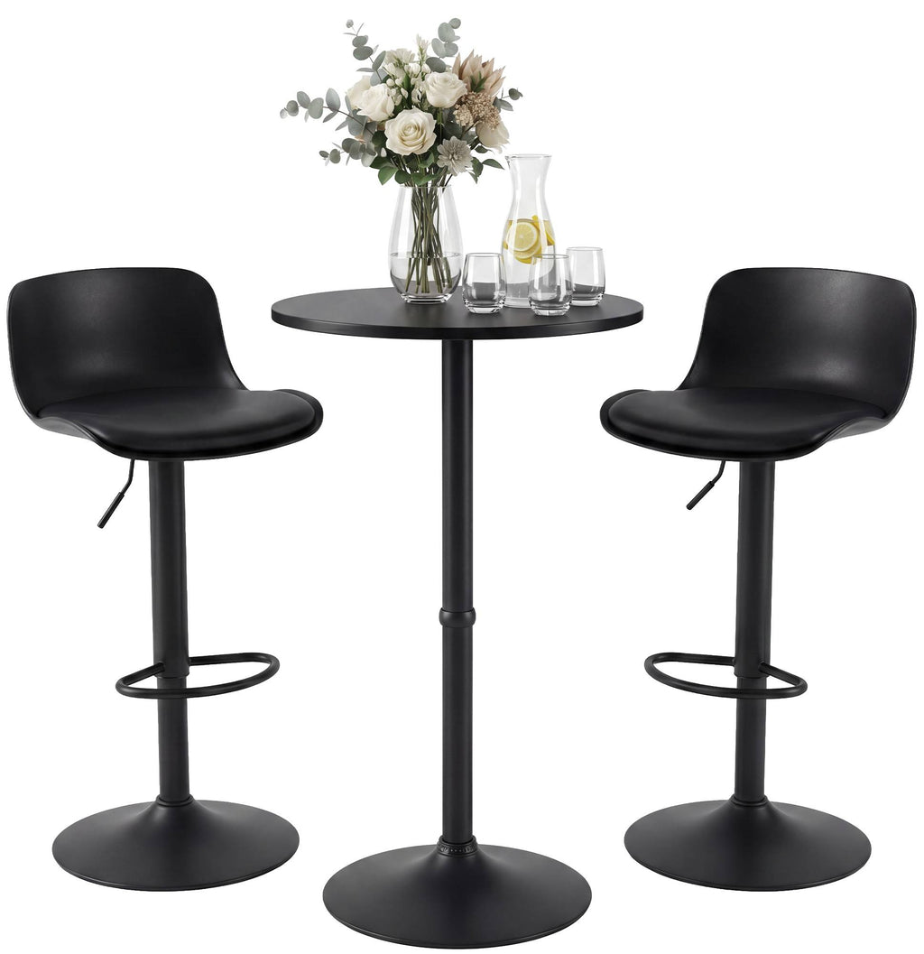 2er Bartisch Set Velor Kunstleder