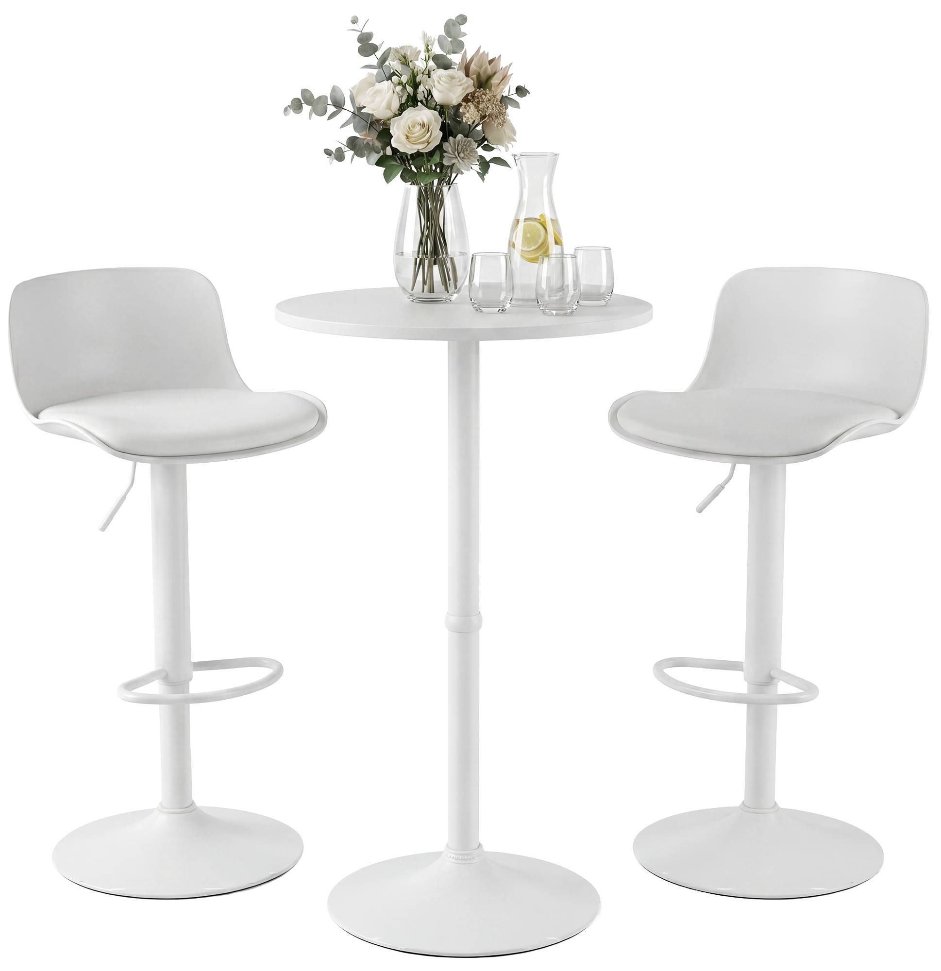 2er Bartisch Set Velor Kunstleder Zweitbild