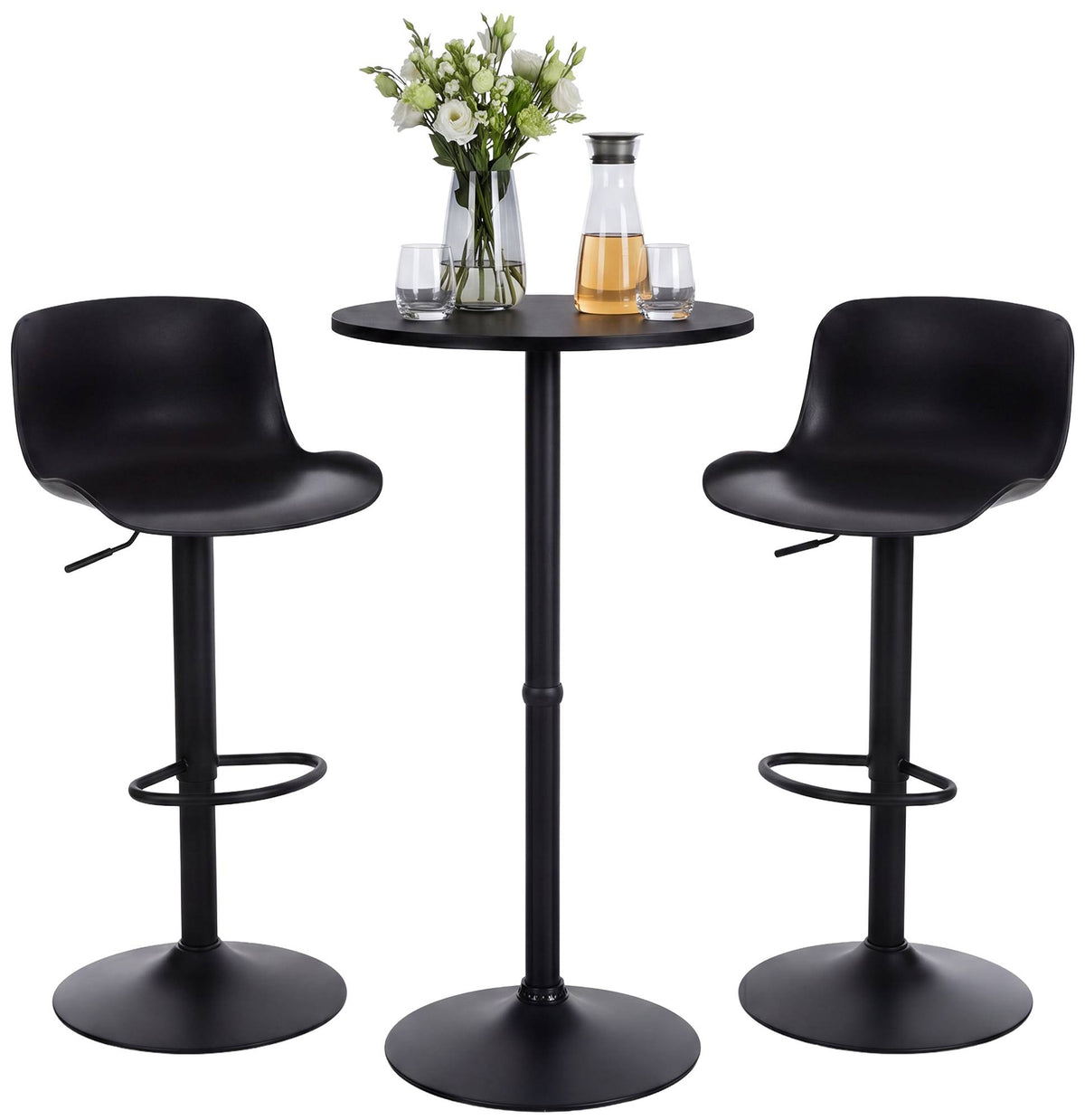 2er Bartisch Set Velor Kunststoff Hauptbild