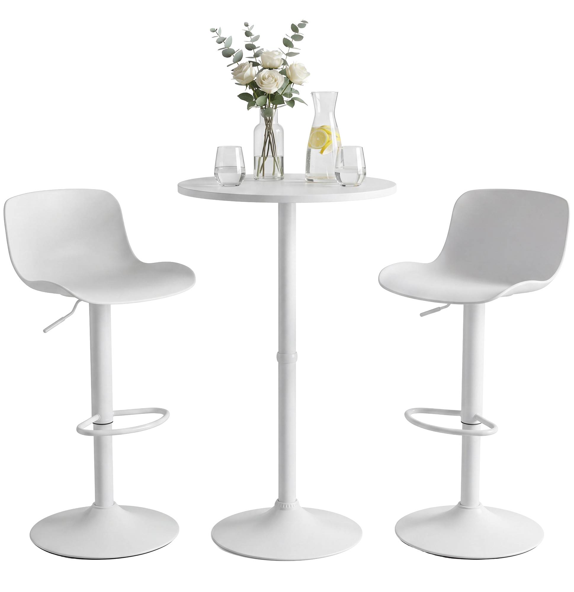 2er Bartisch Set Velor Kunststoff Zweitbild
