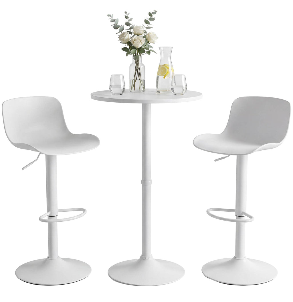 2er Bartisch Set Velor Kunststoff