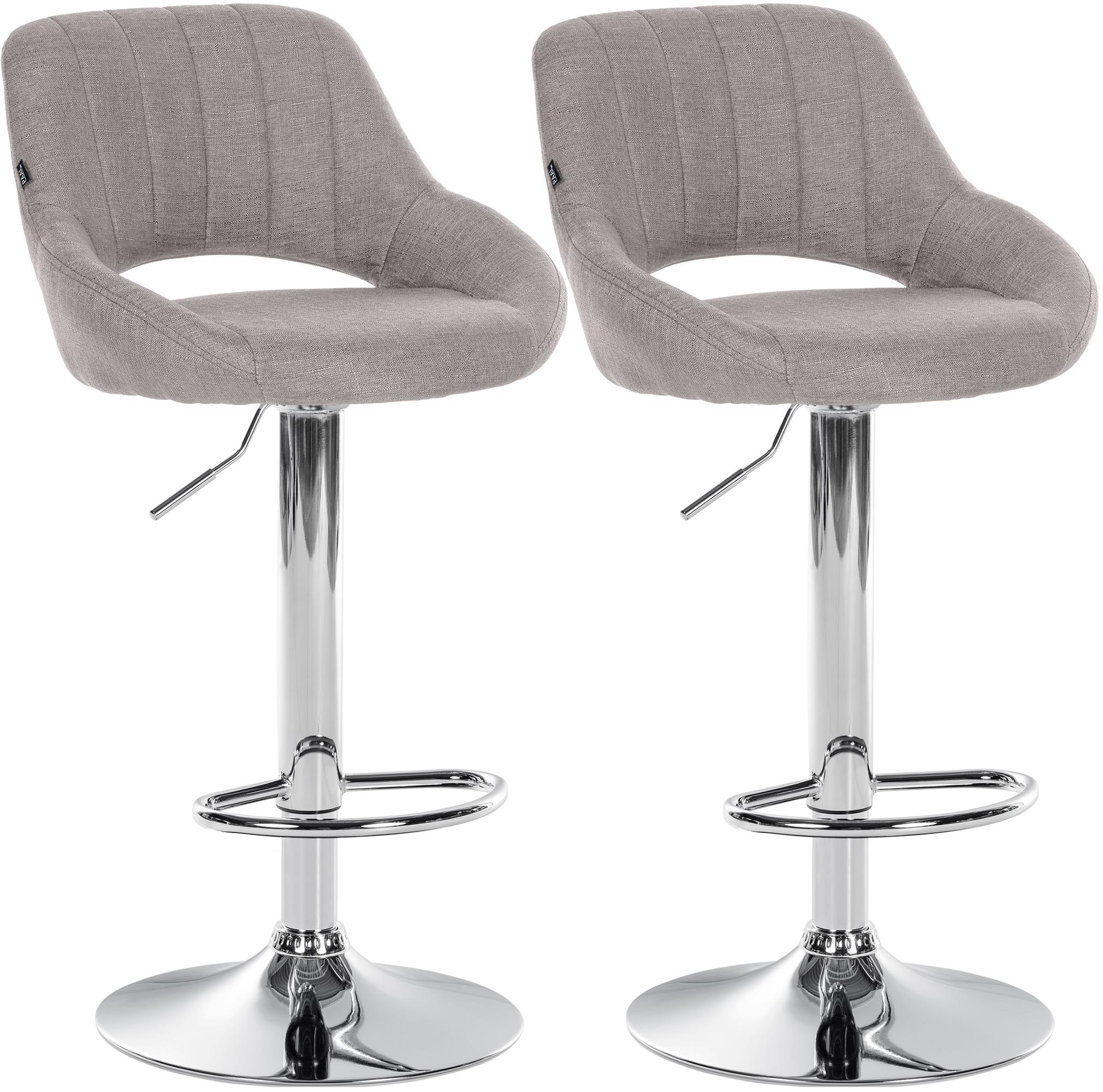 2er Set Barhocker Milet Stoff Zweitbild