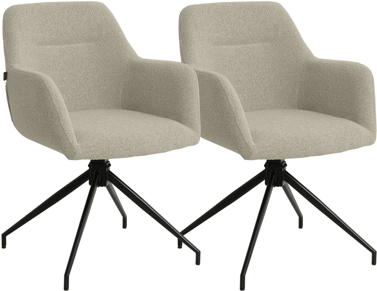 2er Set Esszimmerstühle Merlinda Teddystoff Hauptbild