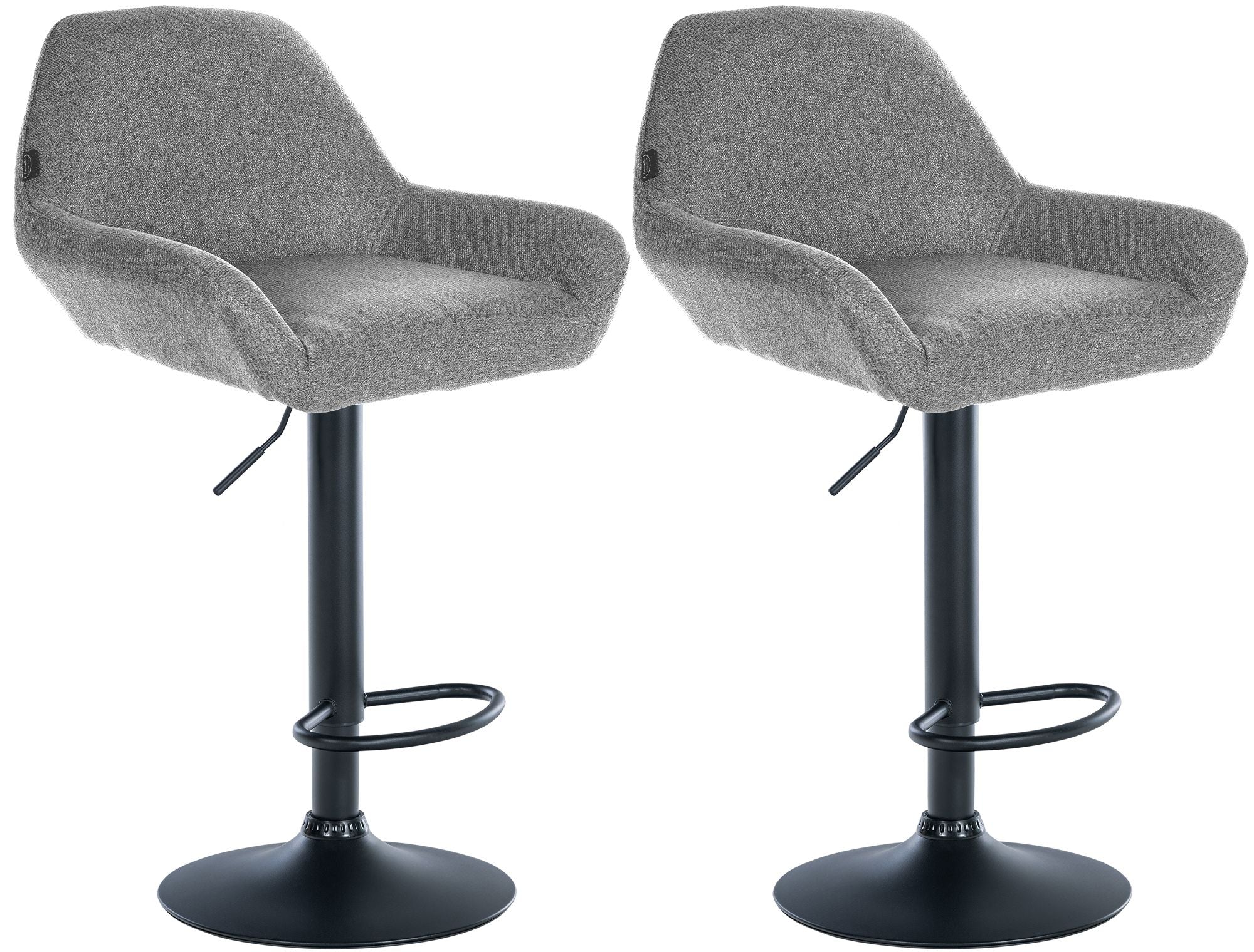 2er Set Barhocker Braga Stoff Zweitbild
