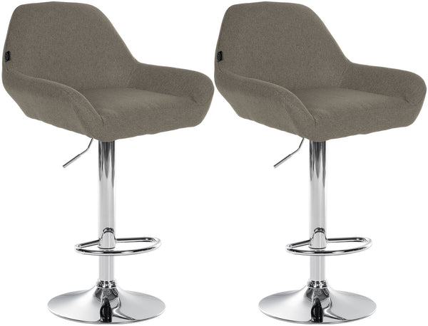 2er Set Barhocker Braga Stoff