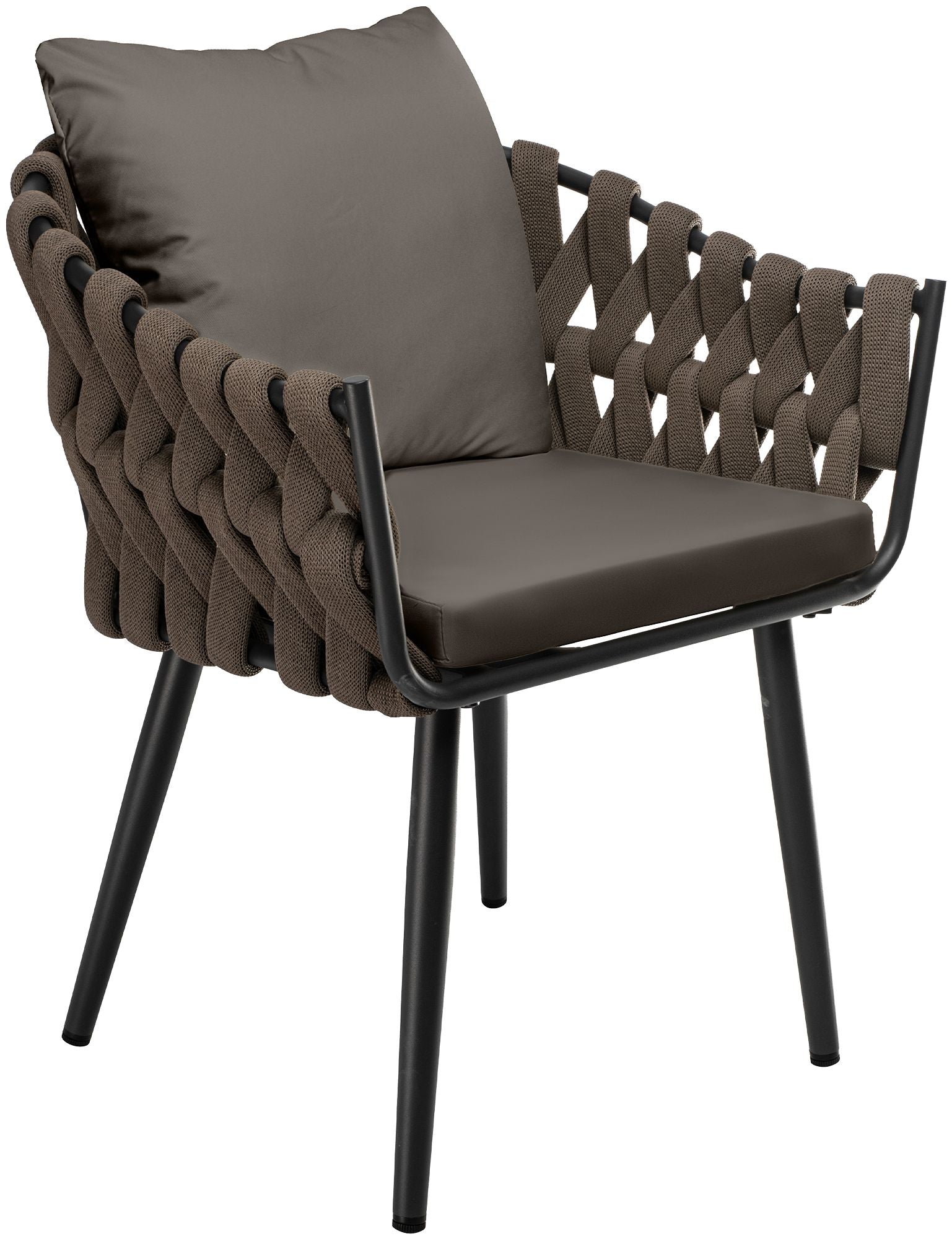 Gartensessel Naxos Taupe mit Sitzkissen Secundaire afbeelding