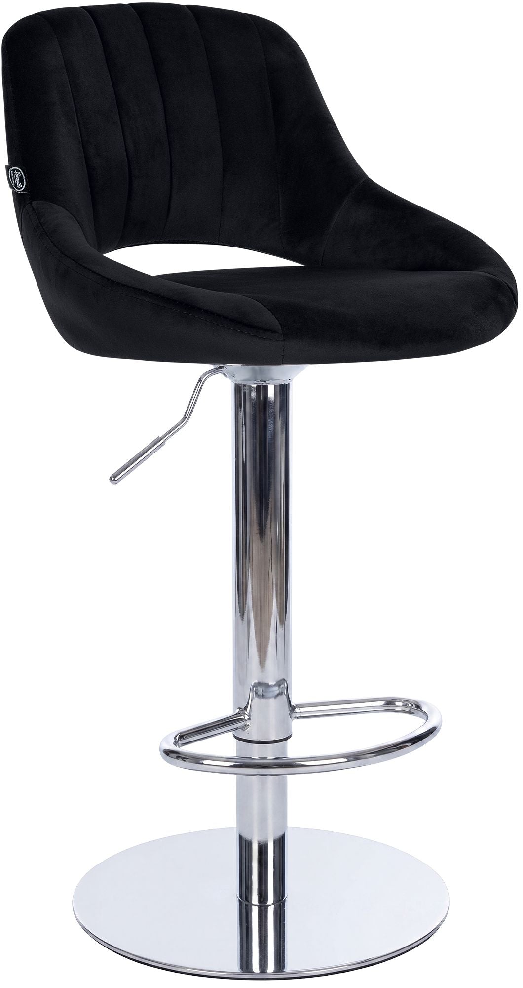 Barhocker Milet Chrom mit extra schwerem Standfuß Hauptbild