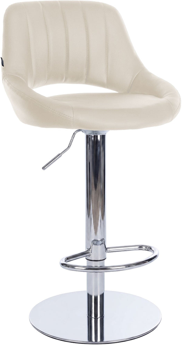 Barhocker Milet Chrom mit extra schwerem Standfuß