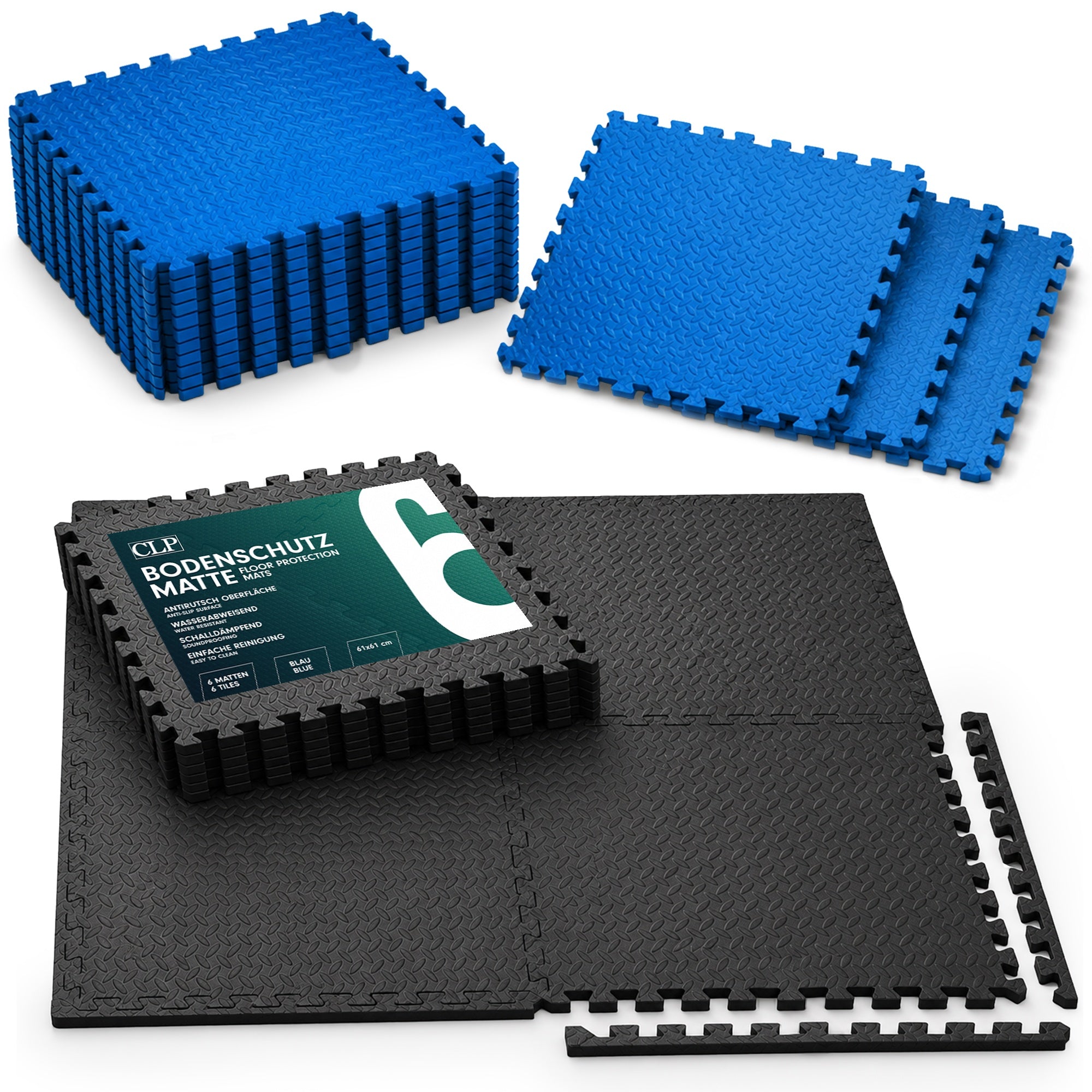 Bodenschutzmatte 61x61 cm 6er-Set Zweitbild