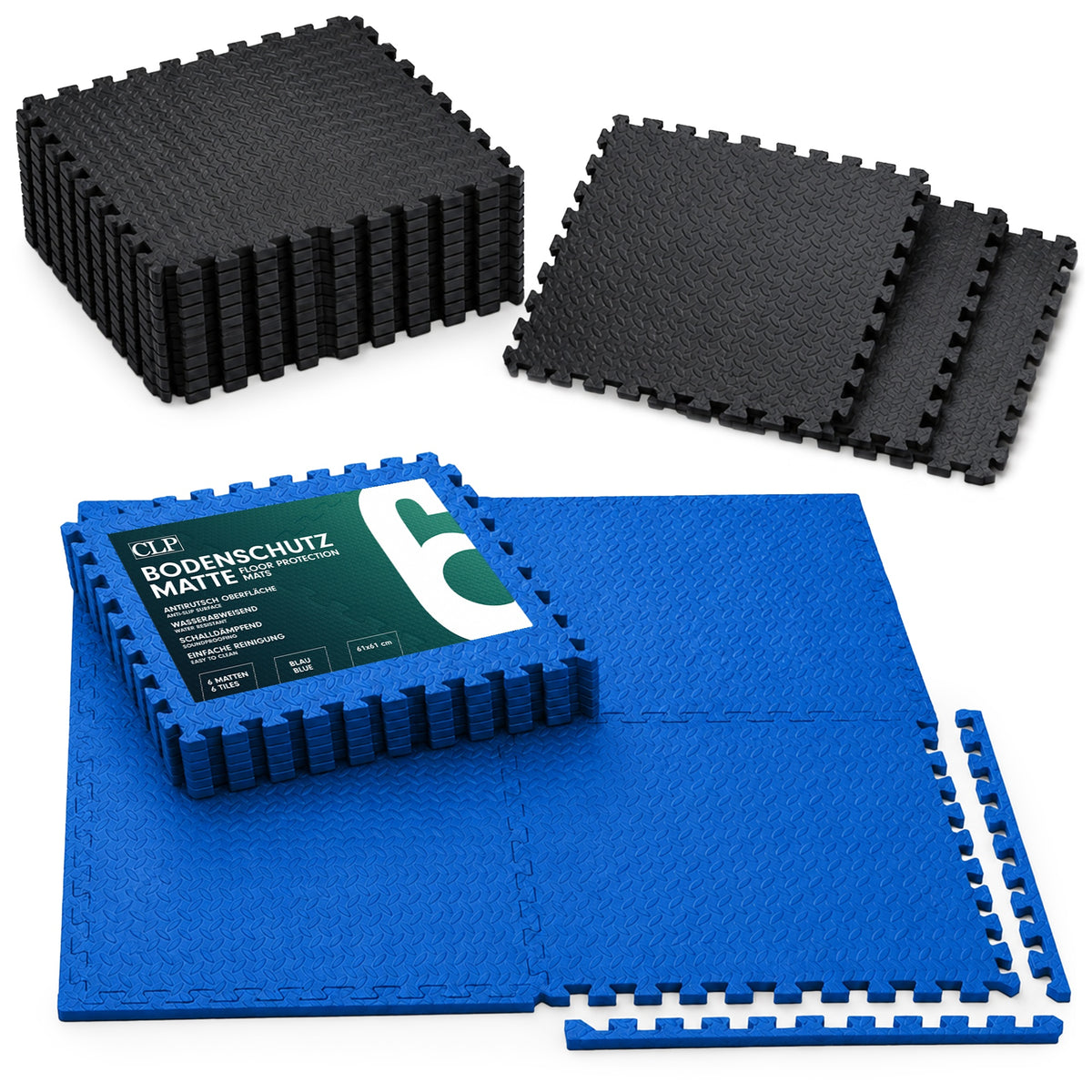 Bodenschutzmatte 61x61 cm 6er-Set Hauptbild