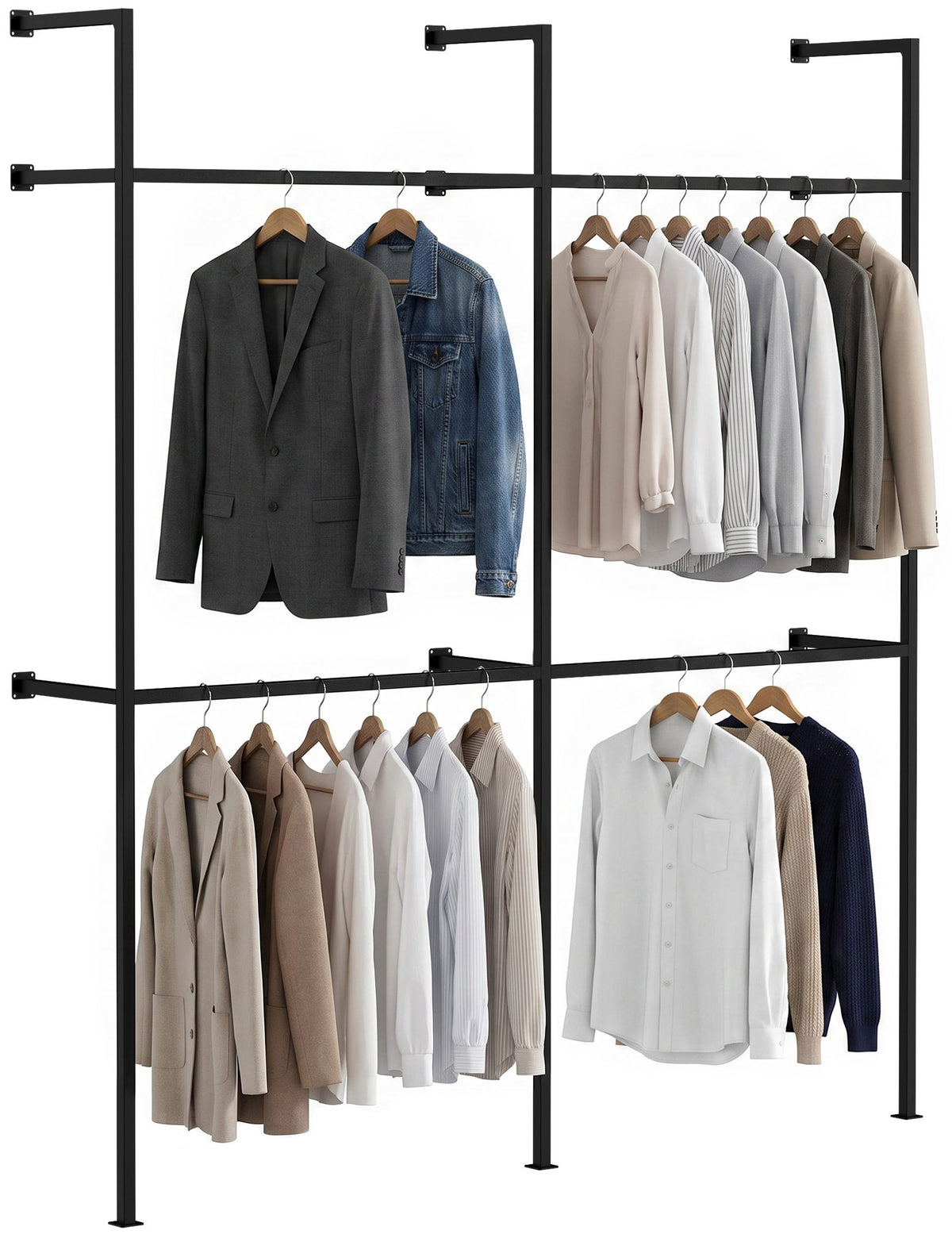 Wandgarderobe Arundel schwarz Hauptbild