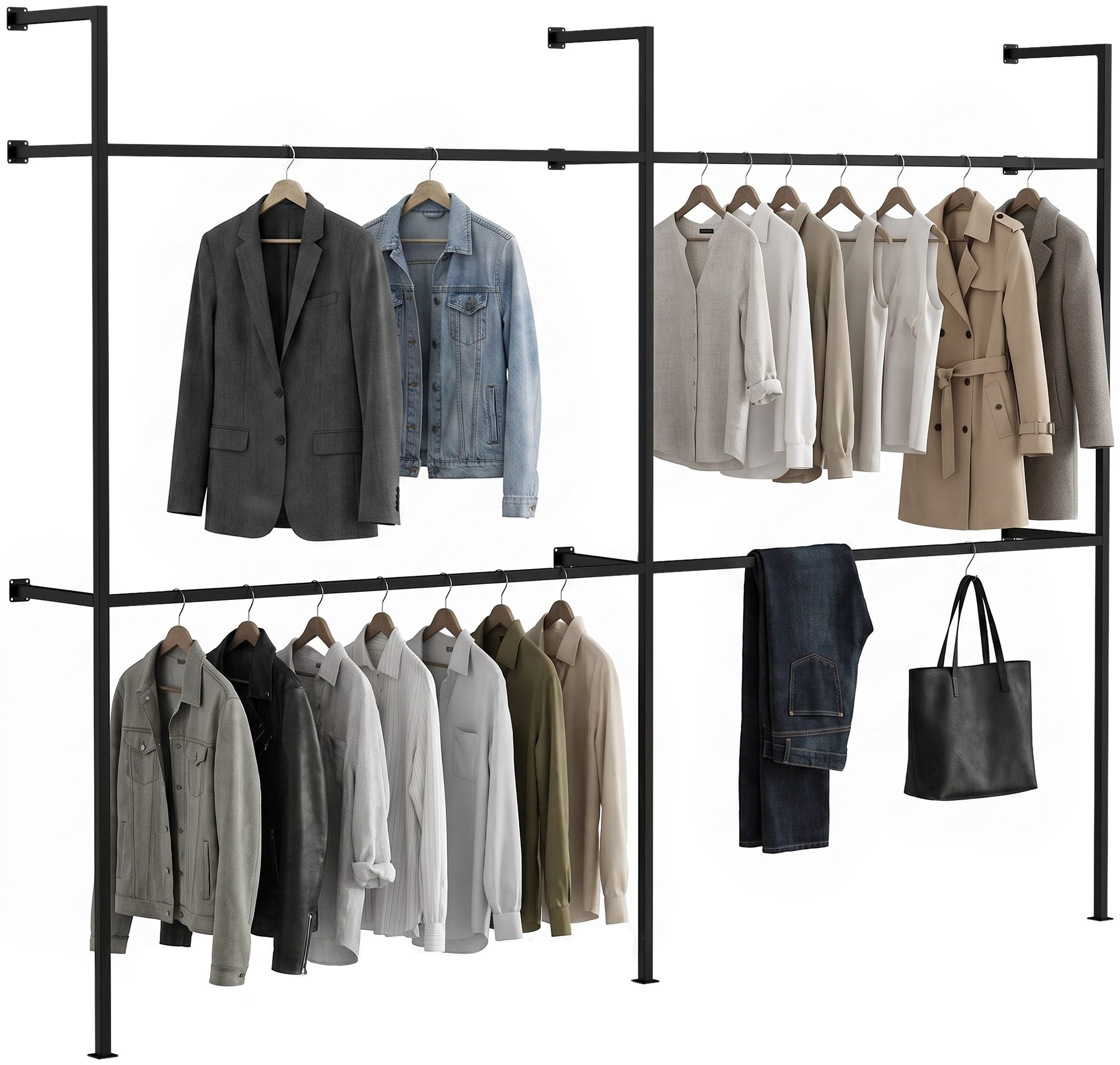 Wandgarderobe Arundel schwarz Zweitbild