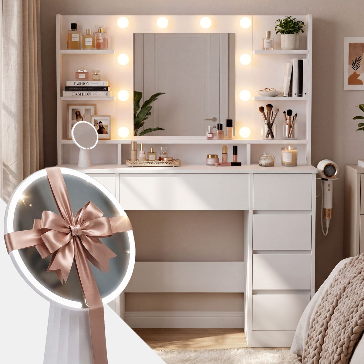 Schminktisch Pretty mit Spiegel Hauptbild